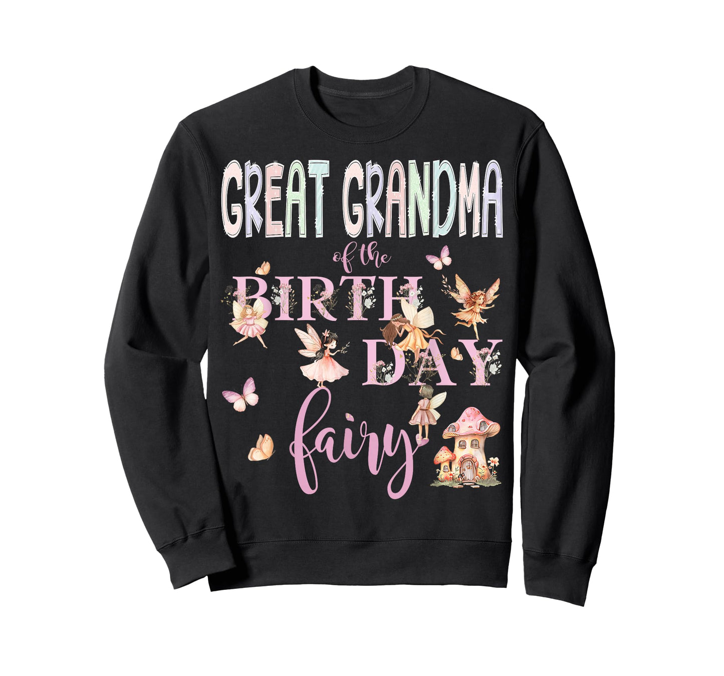 Great Grandma of The Birthday Fairy Birthday Girl Magical T-Shirt