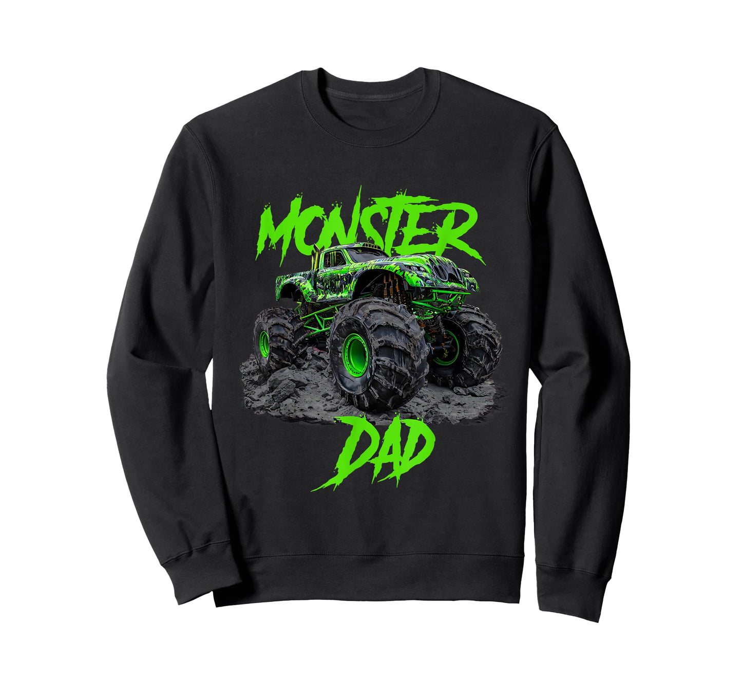 Monster Dad Truck Family Matching T-Shirt