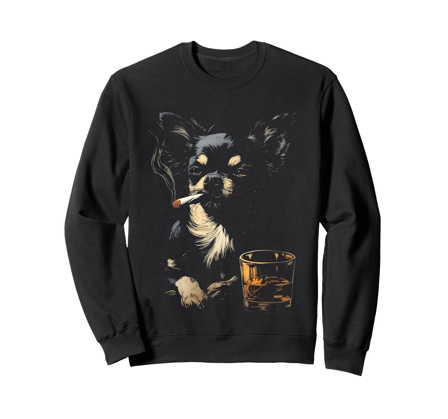 Funny Chihuahua Smoking T-Shirt
