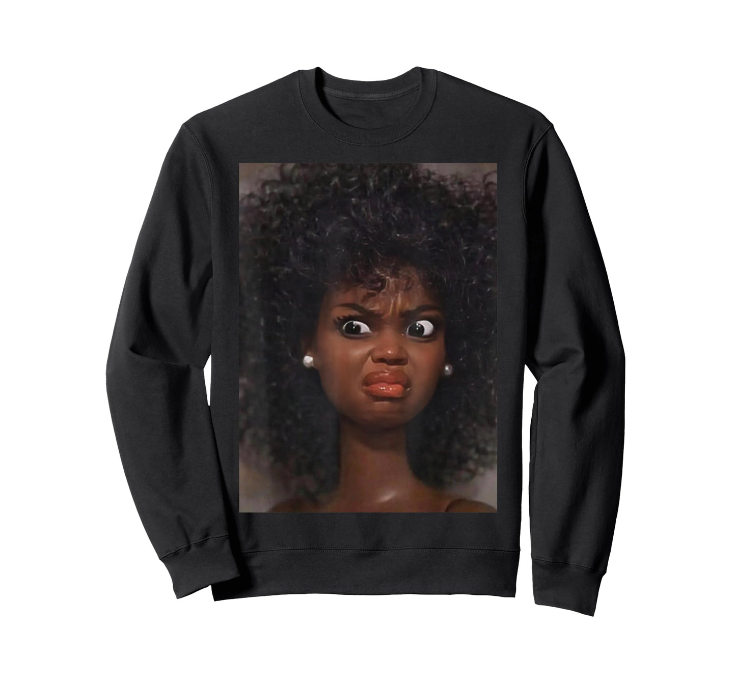 Funny Angry Disgusted African American Black Doll Face Meme T-Shirt