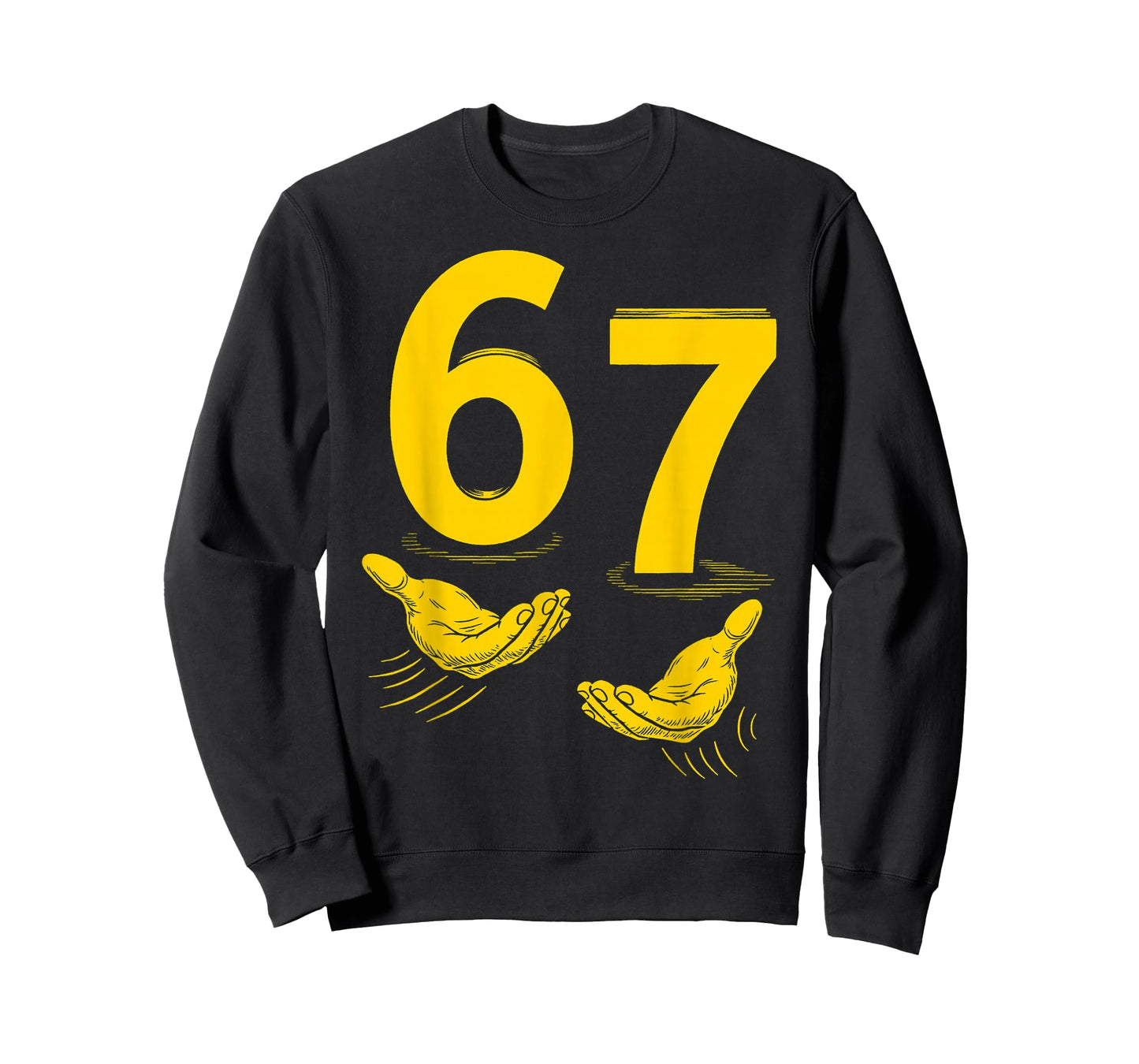 Six Seven 67 6 7 Kids 67 Teen Boys 6-7 Meme Hands 6/7 T-Shirt