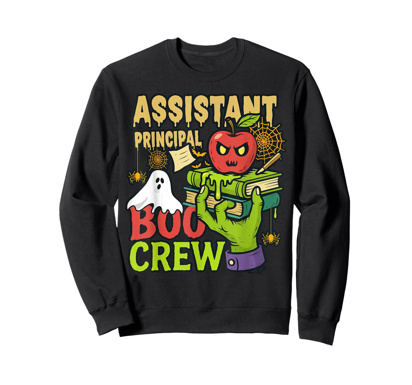 Halloween Assistant Principal Costume Teacher Boo Crew Funny T-Shirt
