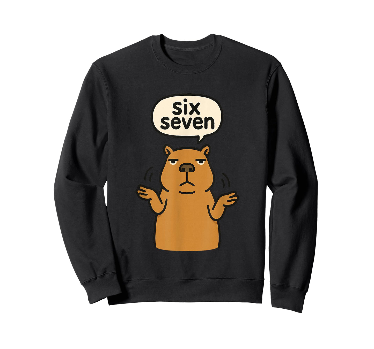 67 Six Seven 6-7 Capybara - Funny Teen Kids Brainrot Meme T-Shirt