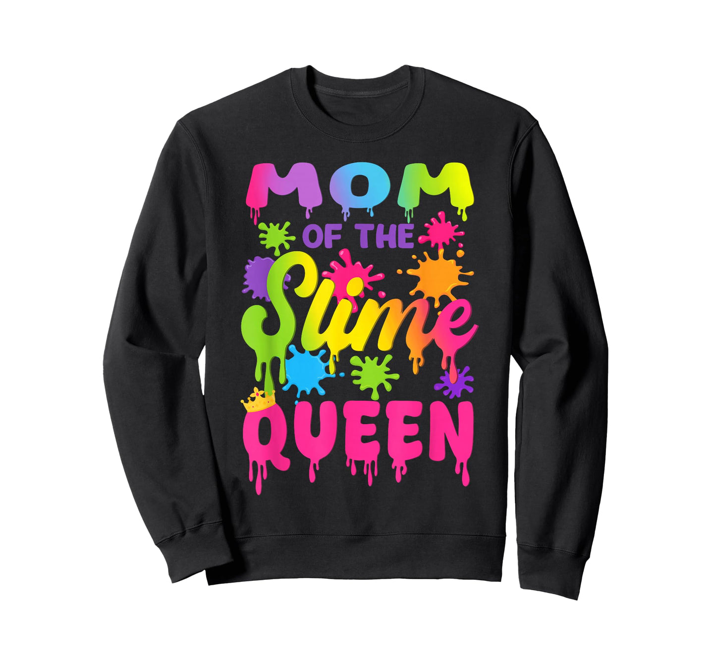 Mom of The Slime Queen Birthday Girl Family Party T-Shirt