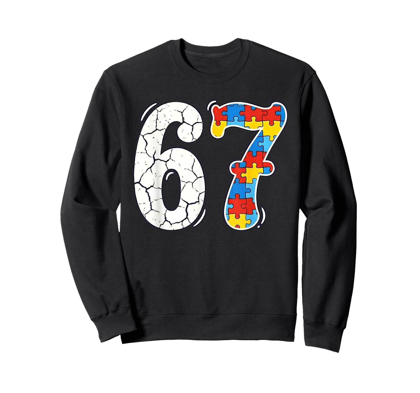 67 Six Seven Puzzle Autism Awareness T-Shirt