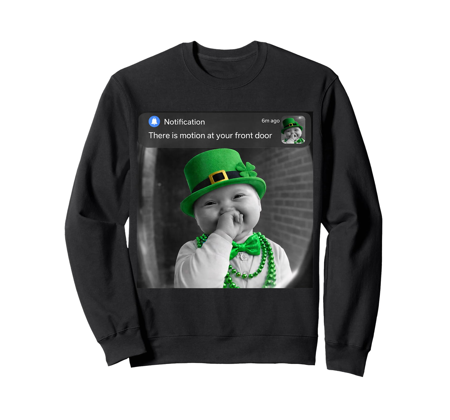 Funny Niche Ai Baby with Motion Meme St Patricks Day T-Shirt