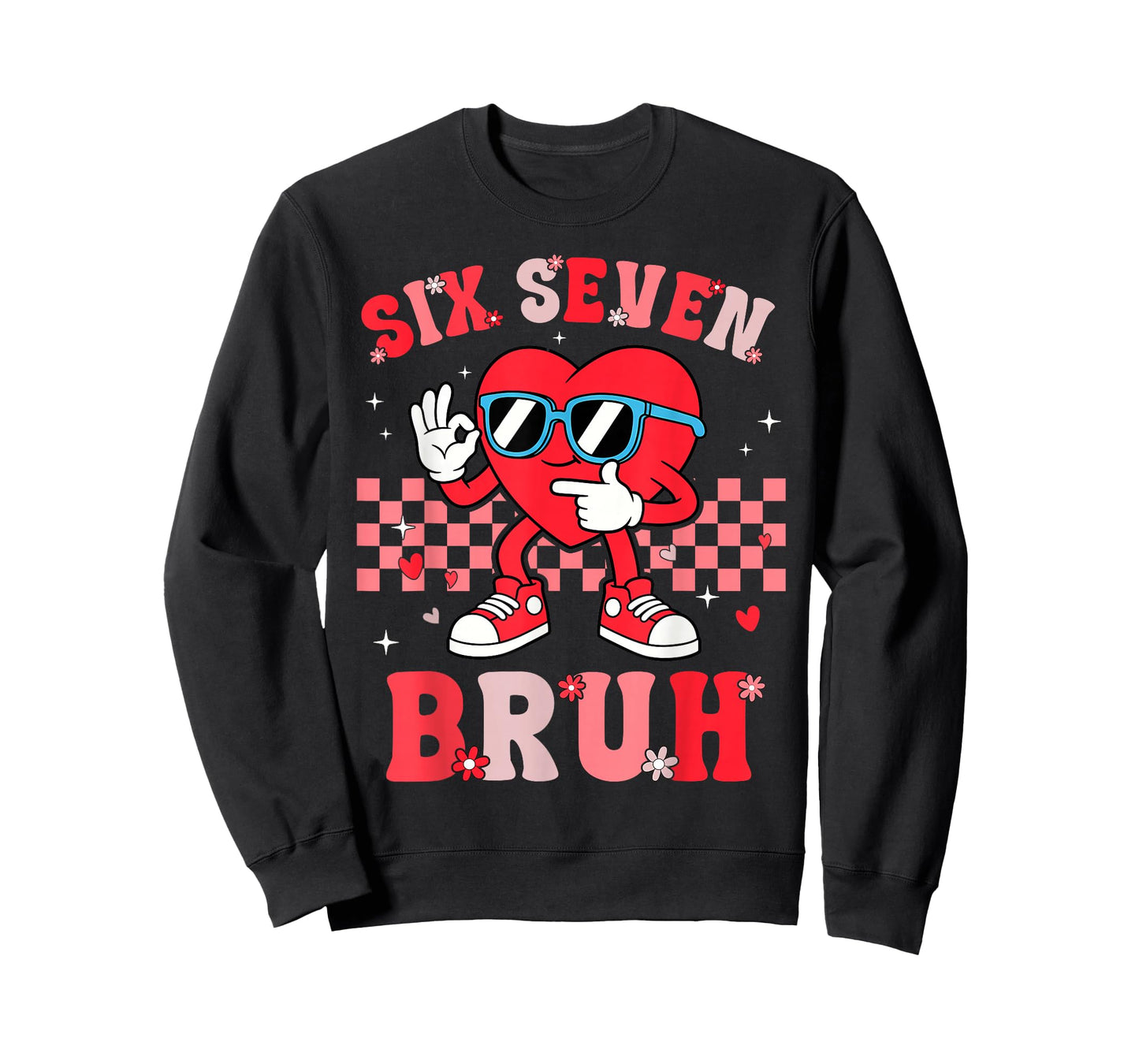 Six Seven 67 Meme Cool Valentine’s for Teens Boys Girls Kids T-Shirt