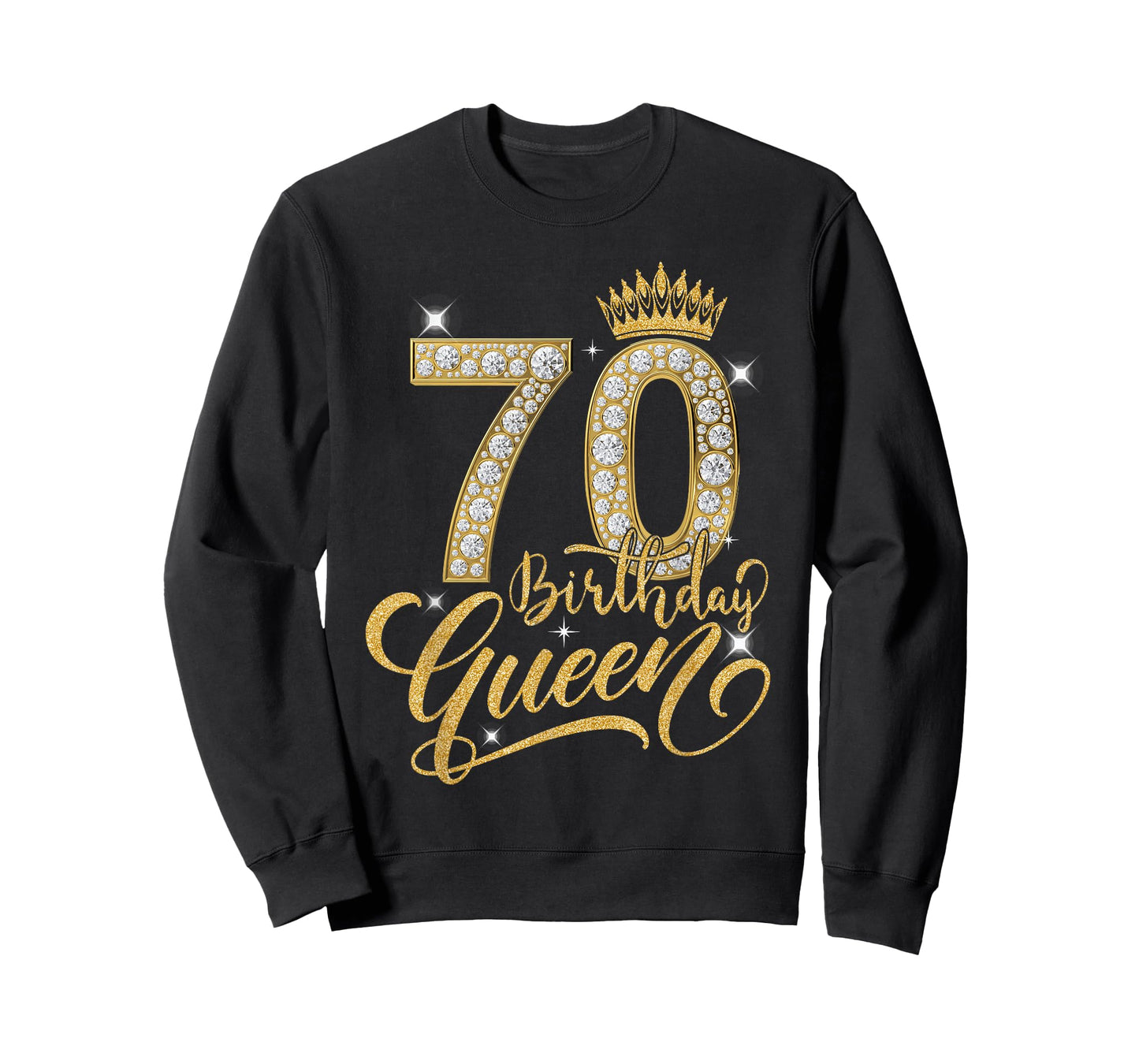 70th Birthday Queen Diamond Crown 70 Year Old Gifts Women T-Shirt