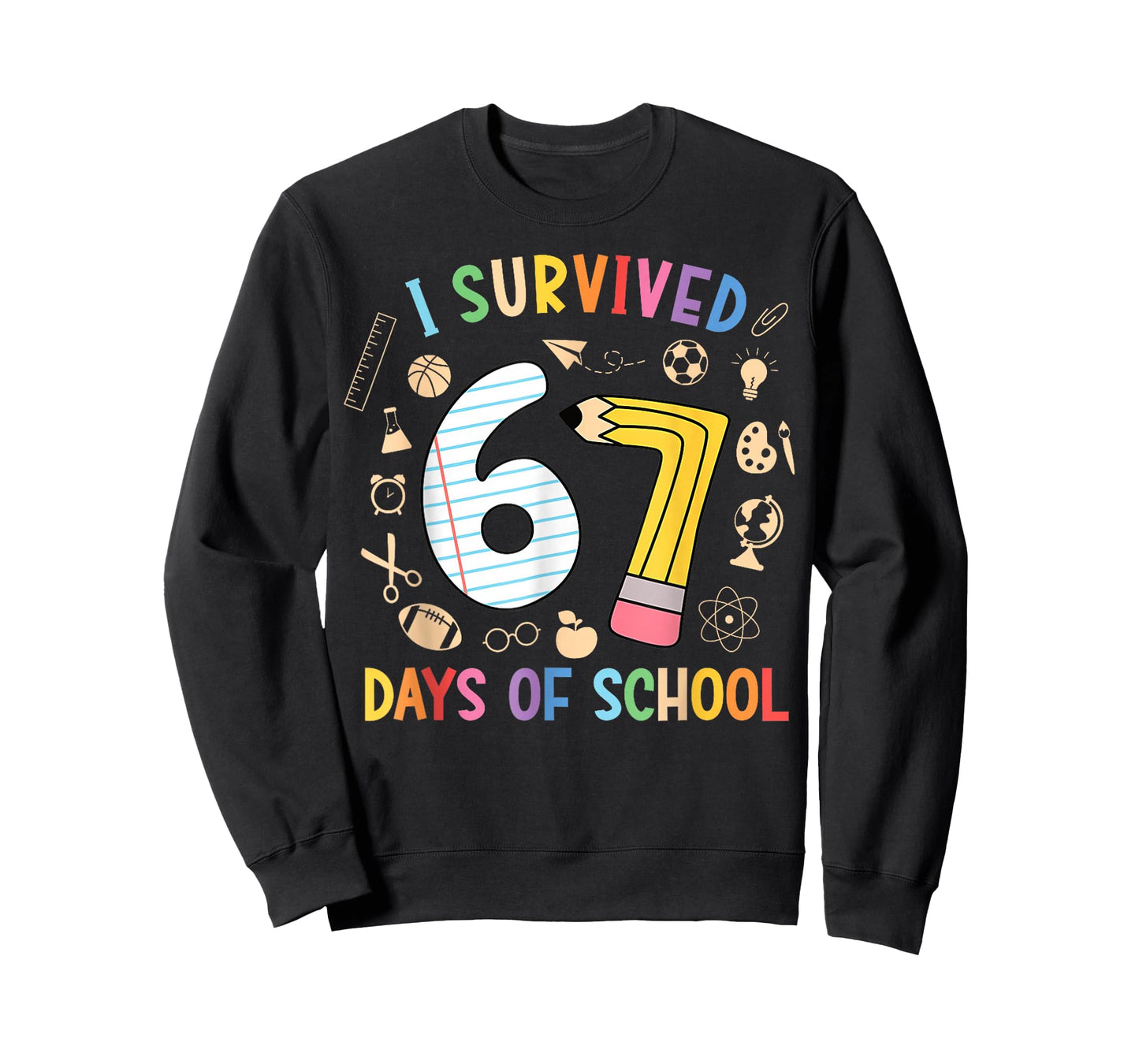 I Survived 67 Days of School Funny 67 Meme Teacher Student T-Shirt