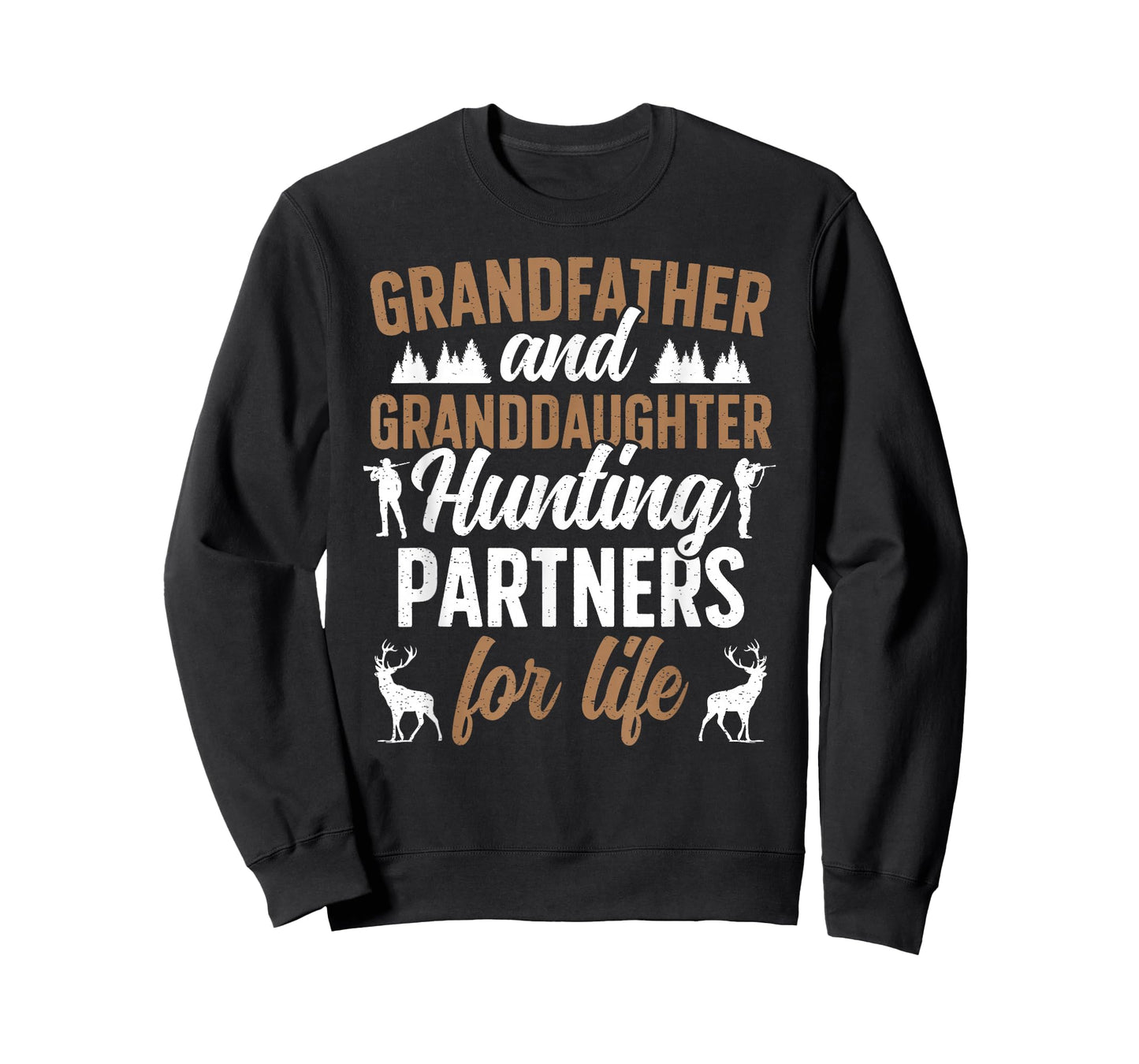 Grandfather and Granddaughter Hunting Partners for Life T-Shirt