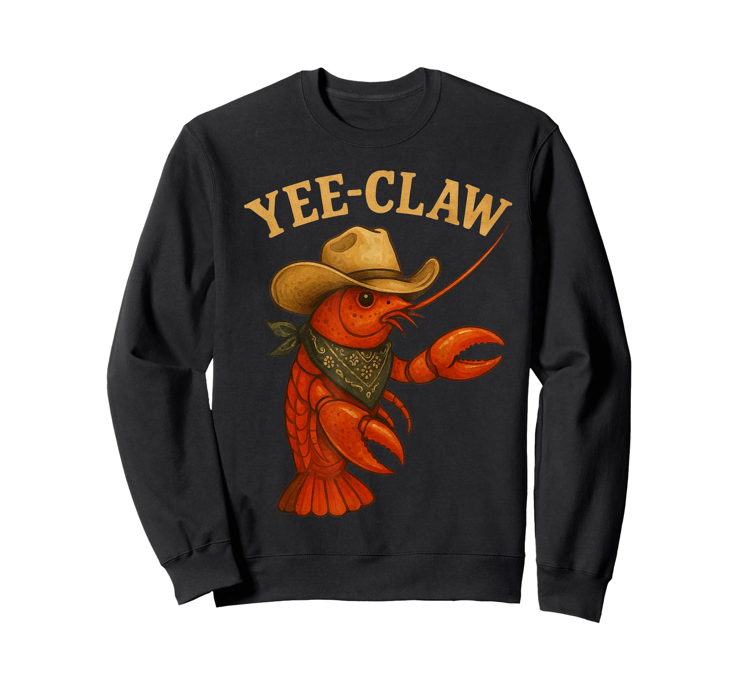 Yee Claw Funny Crawfish Cajun Seafood Party Boys Kids Men T-Shirt