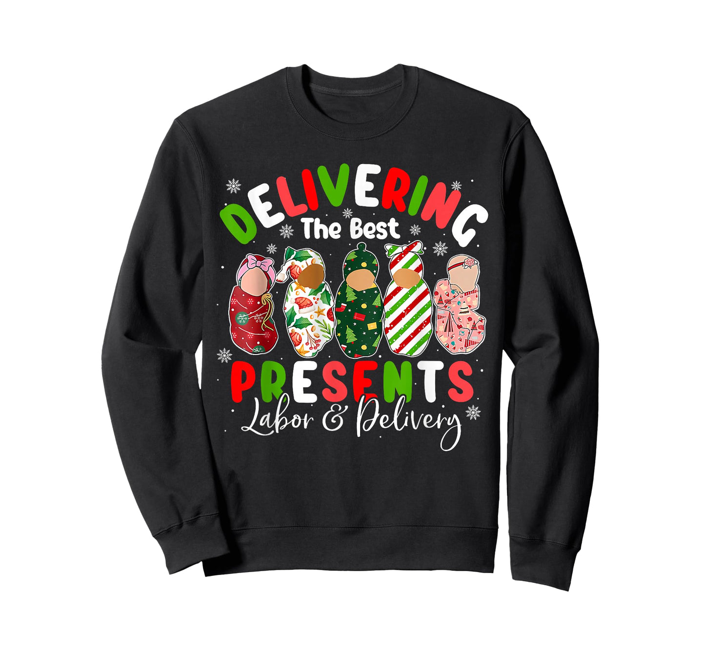 Delivering The Best Present Labor & Delivery Nurse Xmas T-Shirt