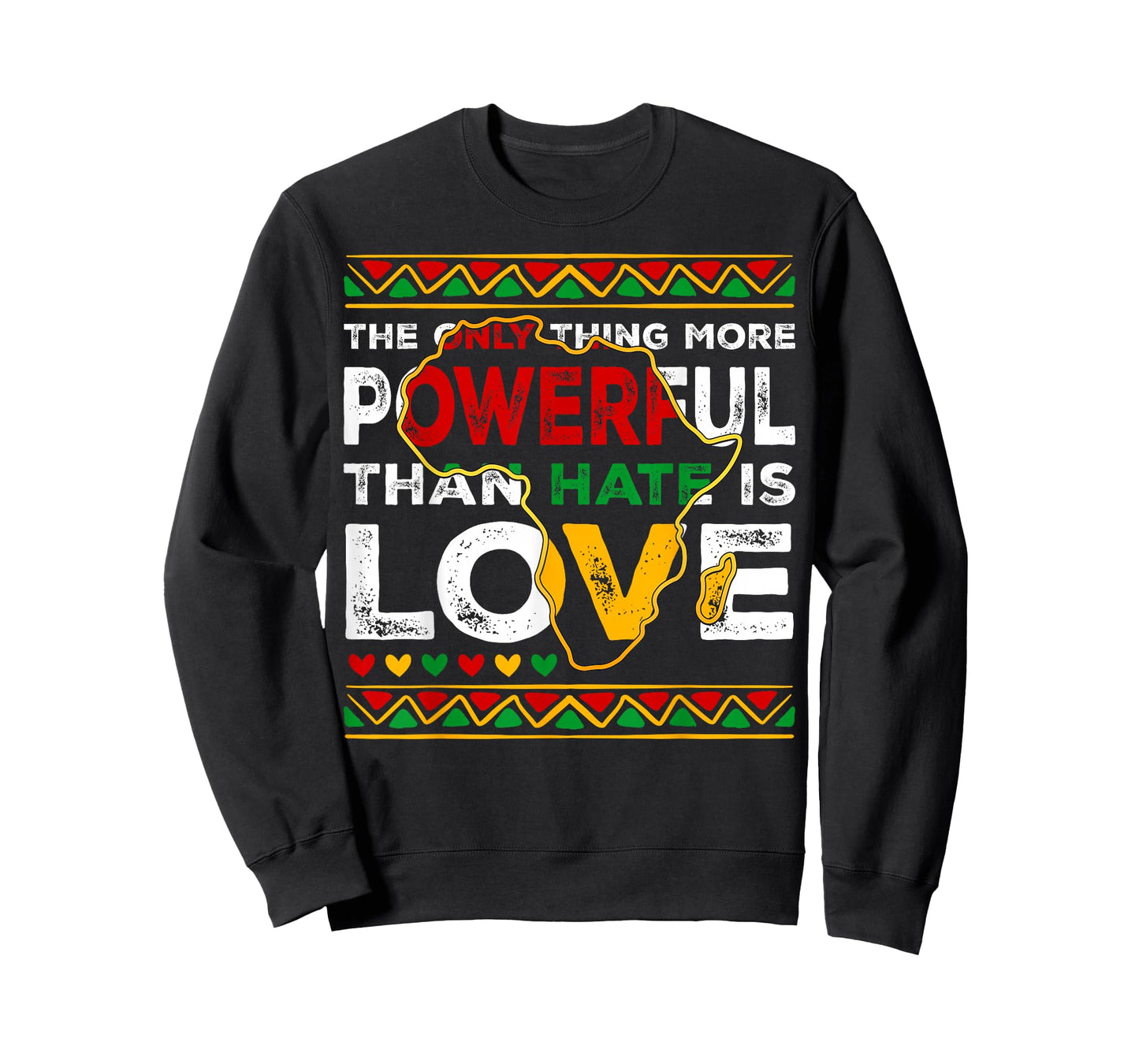 Love Powerful Than Hate Black History Month T-Shirt