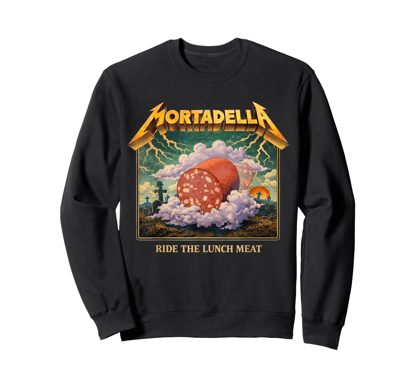 Mortadella Ride The Lunch Meat Italian Food Funny T-Shirt