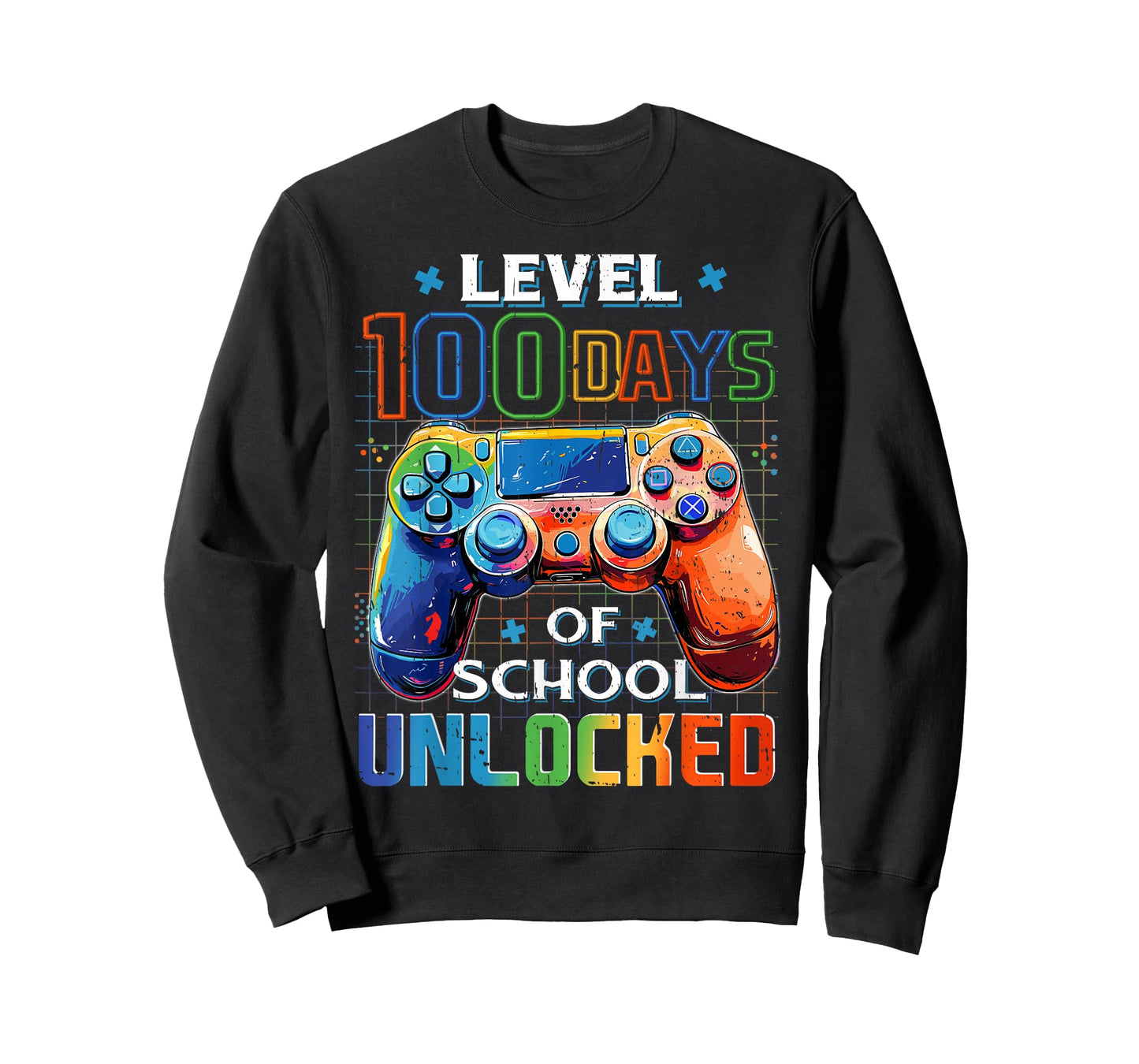Level 100 Days of School Unlocked Gamer Video Games Boy Kids T-Shirt
