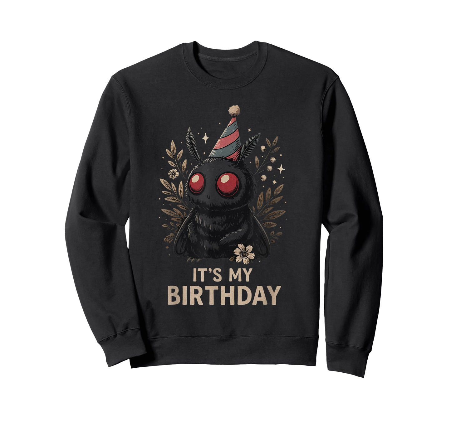 It's My Birthday Mothman Kawaii cryptid Humor Apparel T-Shirt