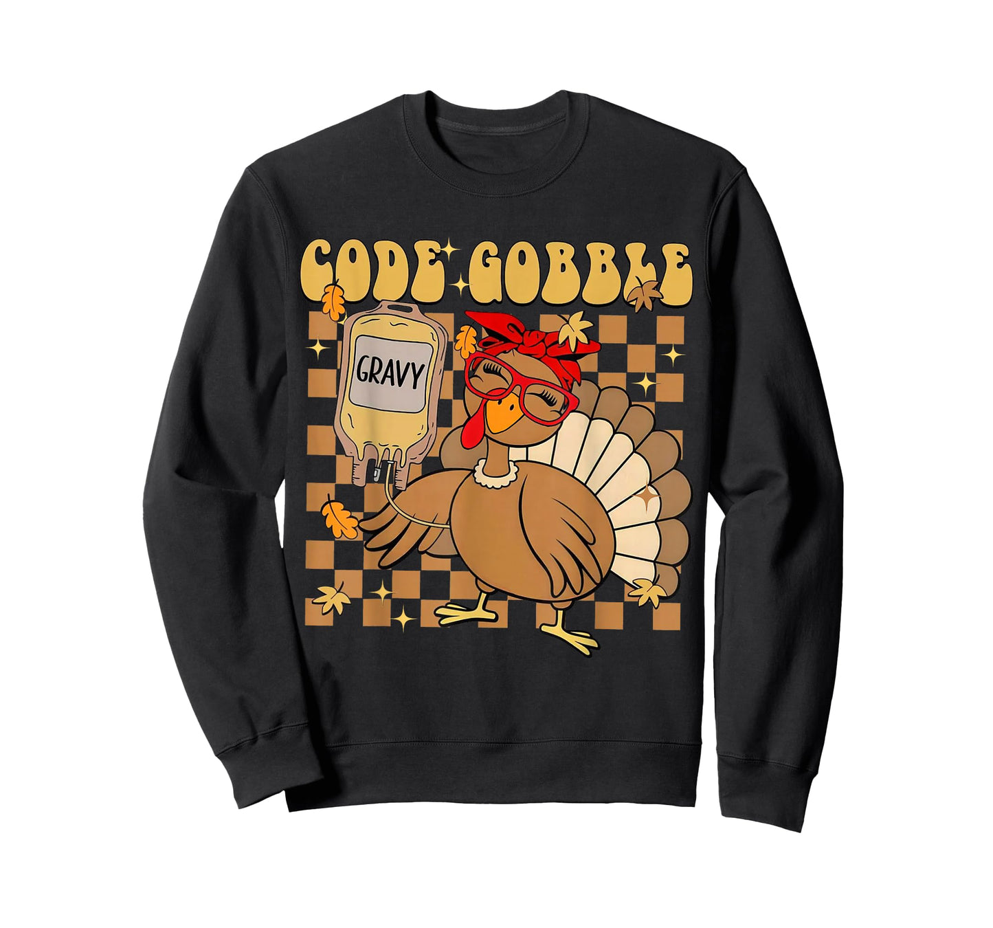 Thanksgiving Nurse Code Gobble Turkey RN CNA Medical Team T-Shirt