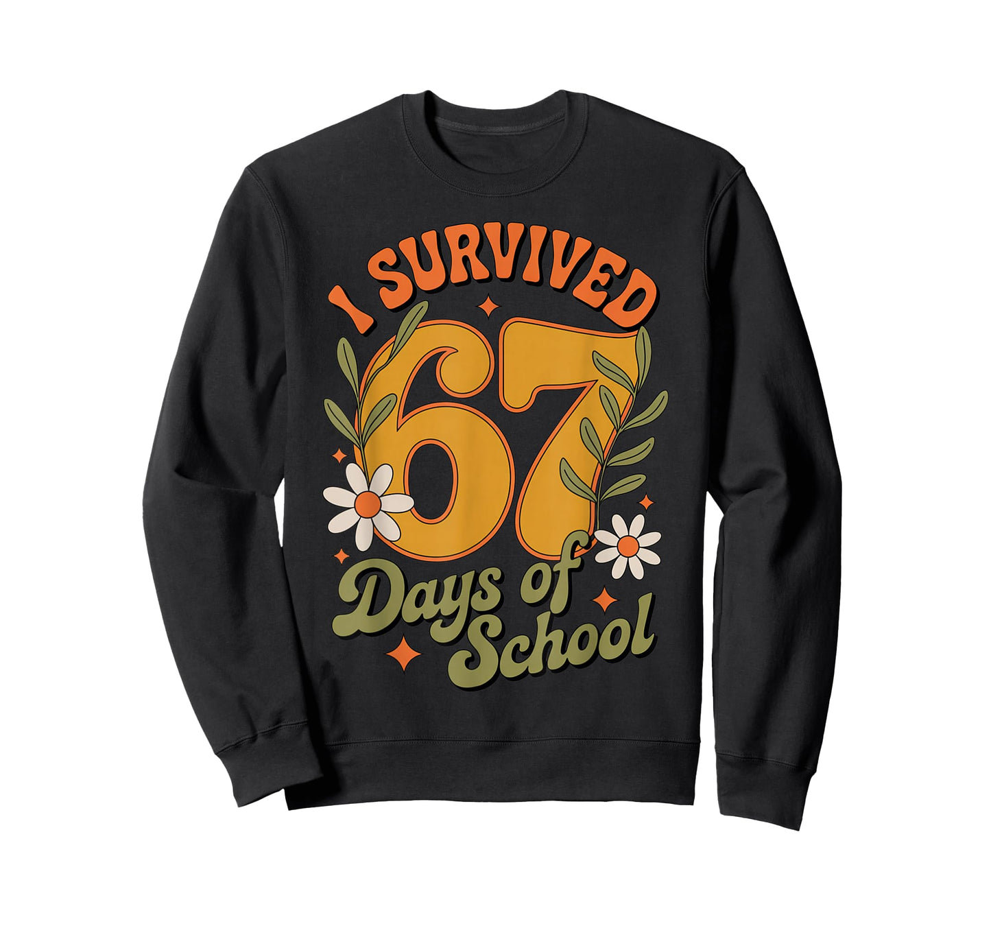 I Survived 67 Days of School Teachers Students Retro T-Shirt
