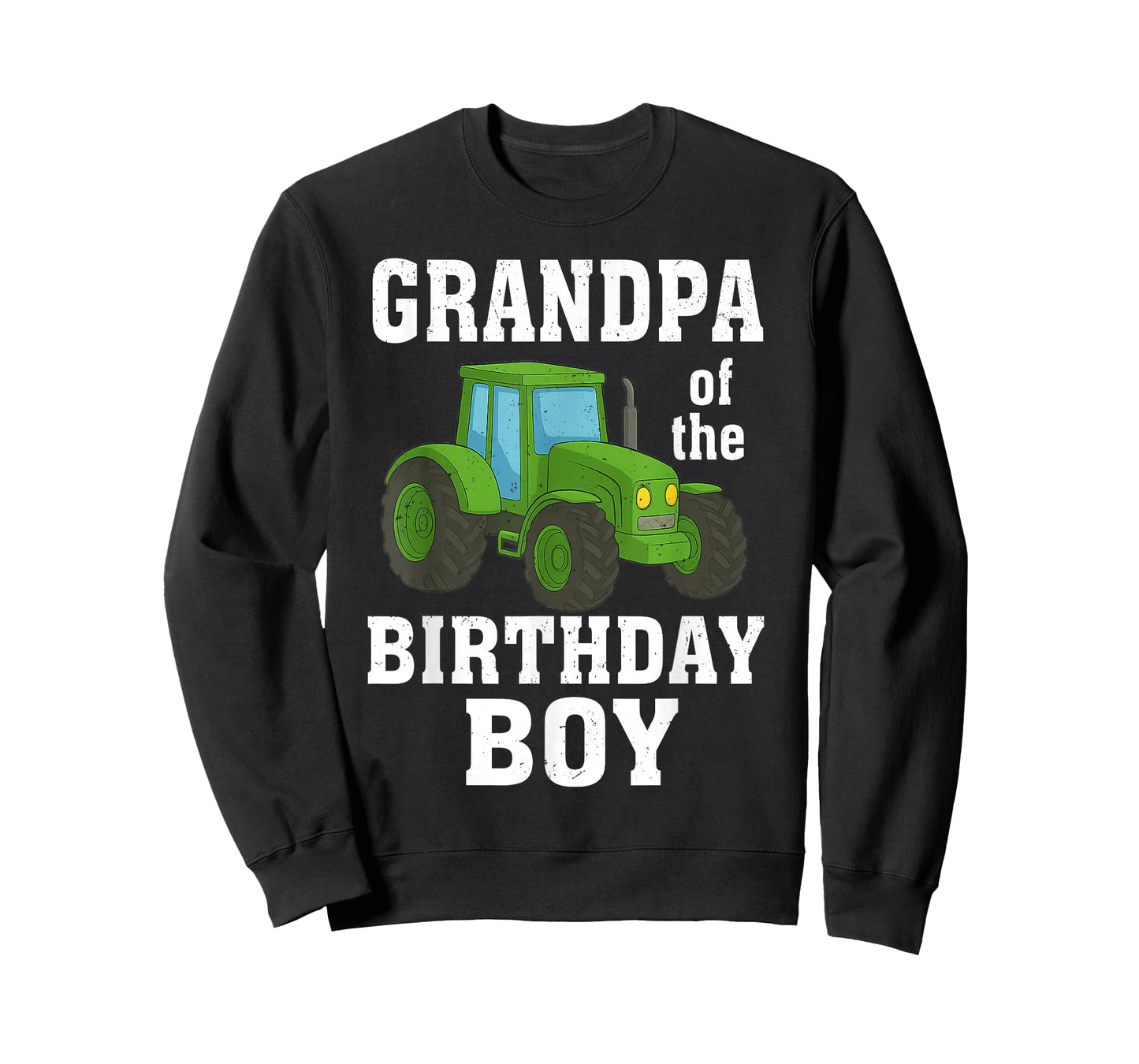 Funny Grandpa of The Birthday Boy Tractor Farm Family T-Shirt