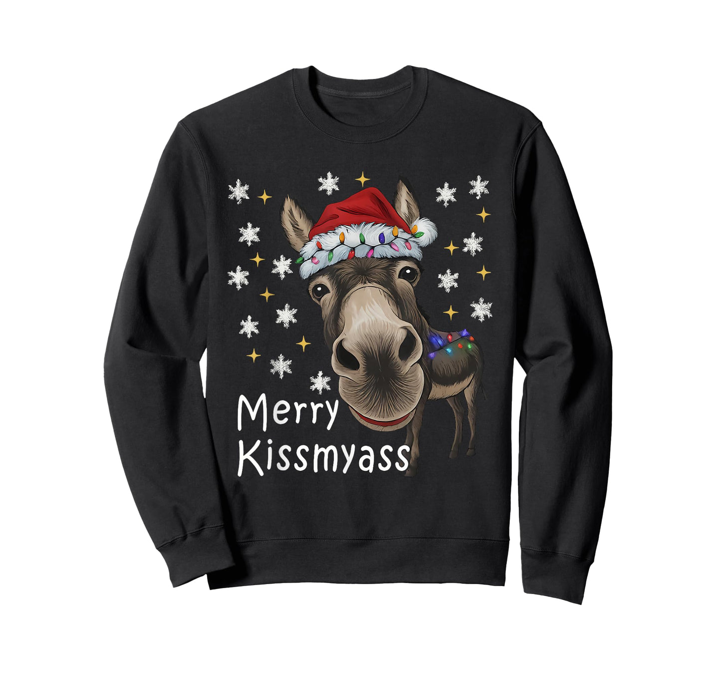 Merry KissMyAss Funny Christmas T-Shirt