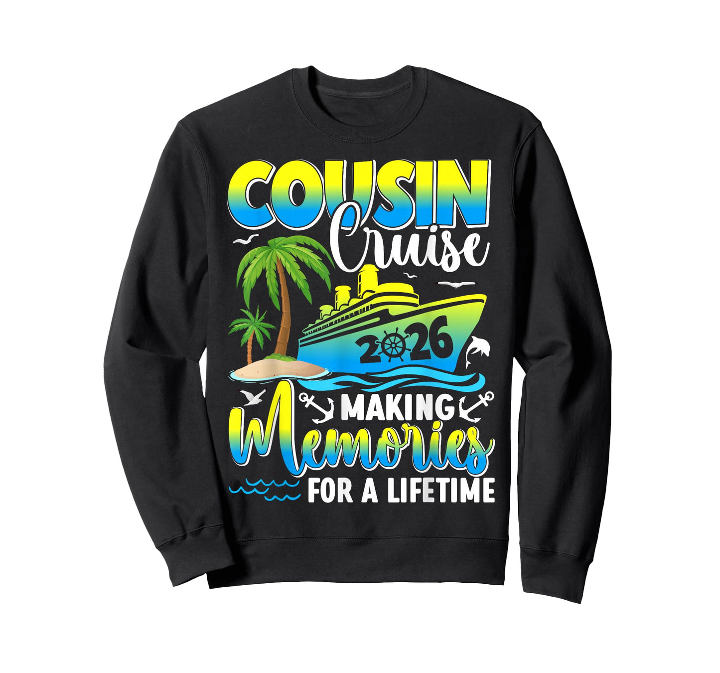 Cousin Cruise 2026 Summer Vacation Beach Family Trips T-Shirt