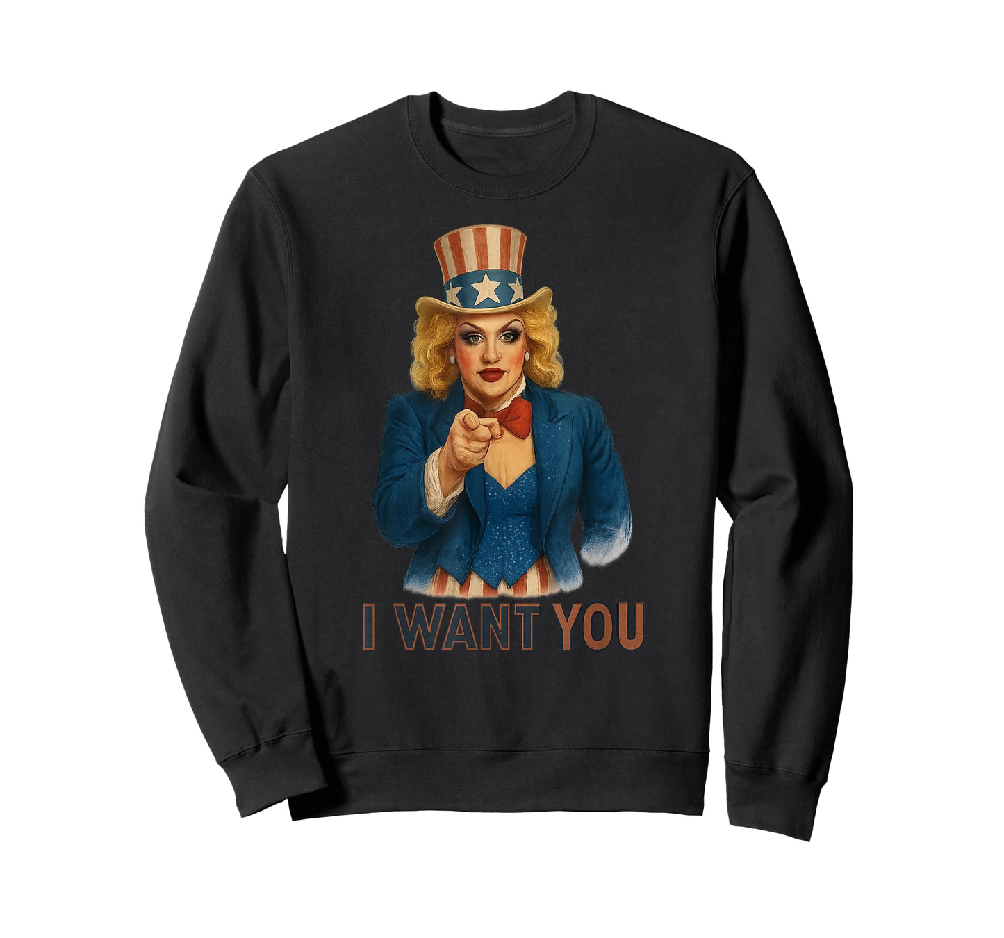 Uncle Sam Drag Queen LGBTQ Proud Patriotic American USA T-Shirt