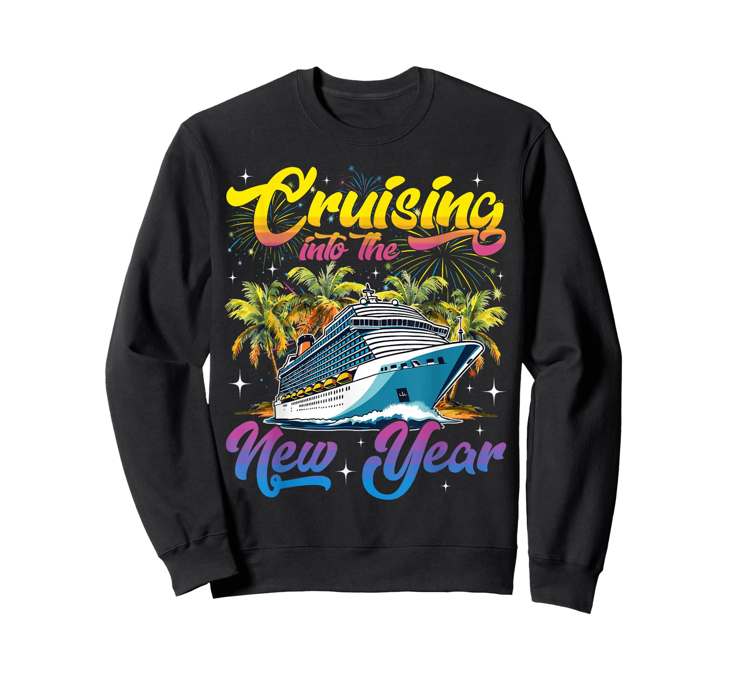 Cruising Into The New Year 2026 Cruise New Years Eve Party T-Shirt