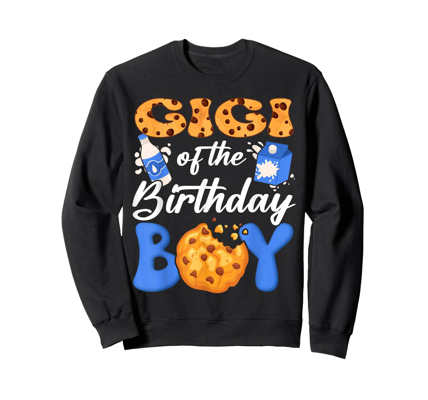 Gigi of The Birthday Boy Milk and Cookies 1St Birthday T-Shirt