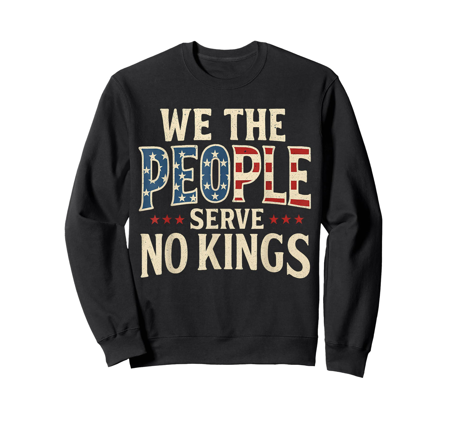 No Kings Retro Patriotic Men Women T-Shirt