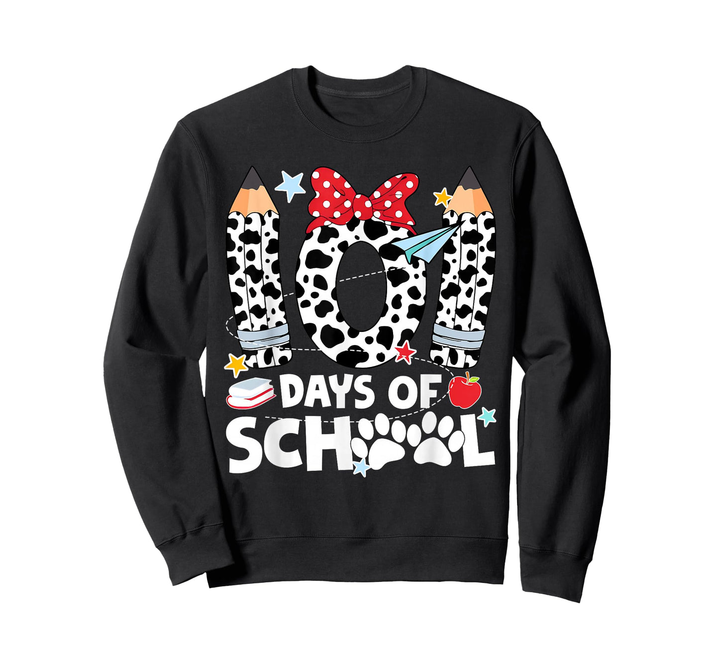 101 Days of School Funny Dog 100th Day of School Boys Girls T-Shirt