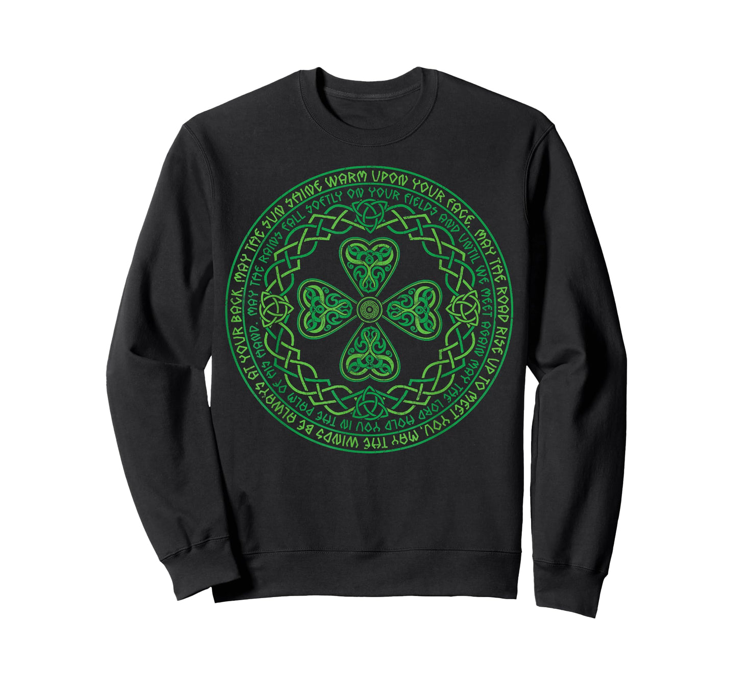 Celtic Knot Irish Blessing 4 Leaf Clover Ireland St Patricks T-Shirt