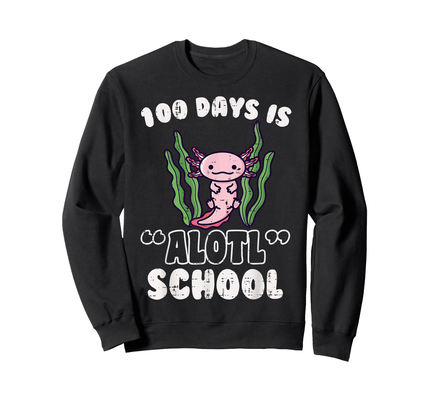 100 Days is Alotl School Axolotl 100th Day Boys Girls Kids T-Shirt