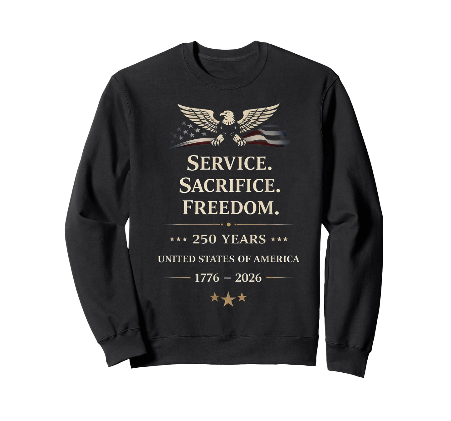 USA 250th Anniversary Veterans Military 4th of July T-Shirt