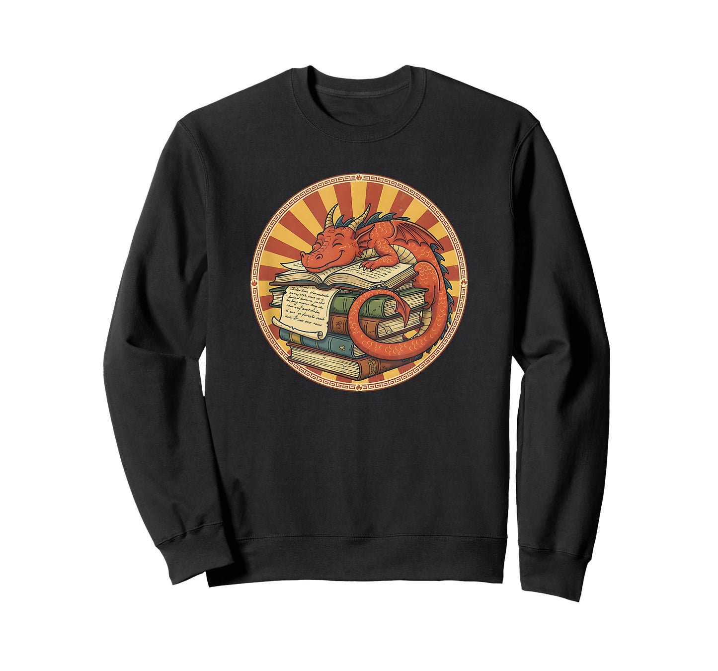 Book Lover Dragon Bookworm Reading Librarian T-Shirt