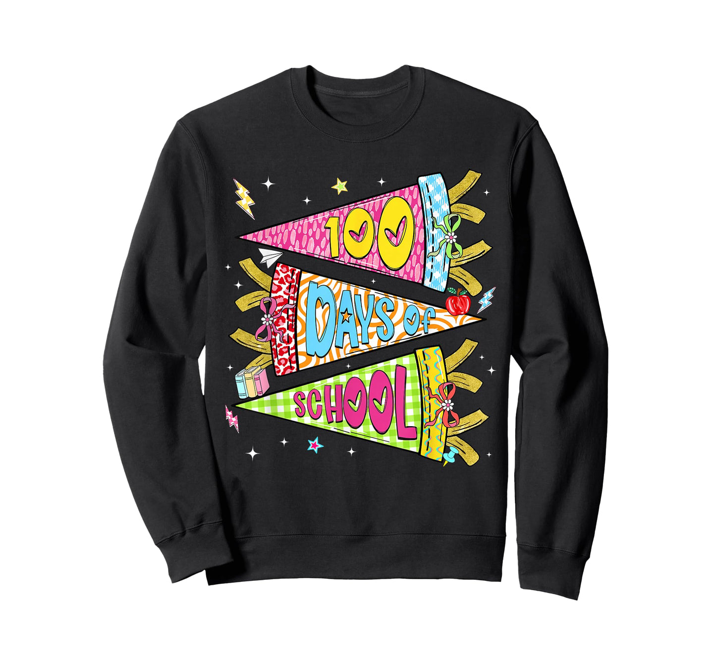 Preppy Happy 100 Days of School Retro Boy Girl Kid Teacher T-Shirt