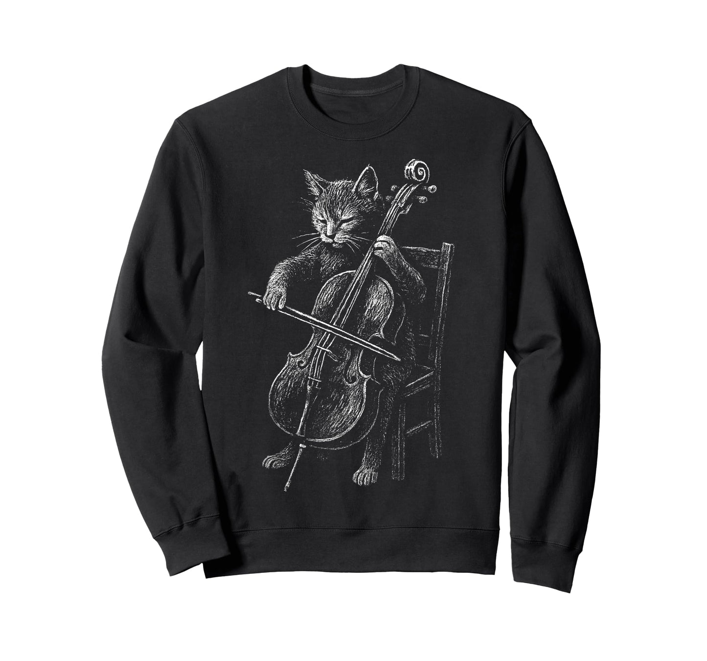 Cat Playing Cello Funny Musician Music Musical Instrument T-Shirt