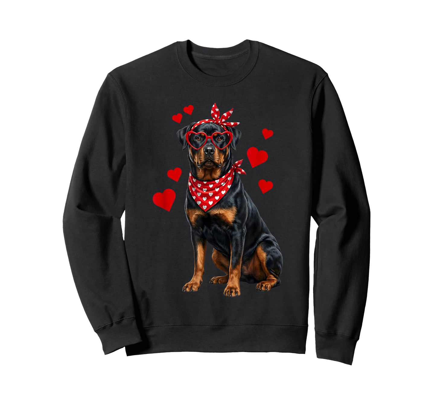 Rottweiler Valentines Day Dog Lover Heart T-Shirt
