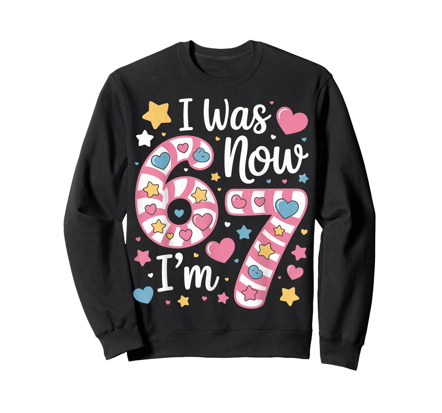 I was 6 Now I’m 7 Funny Birthday Girl Seven Years Old T-Shirt