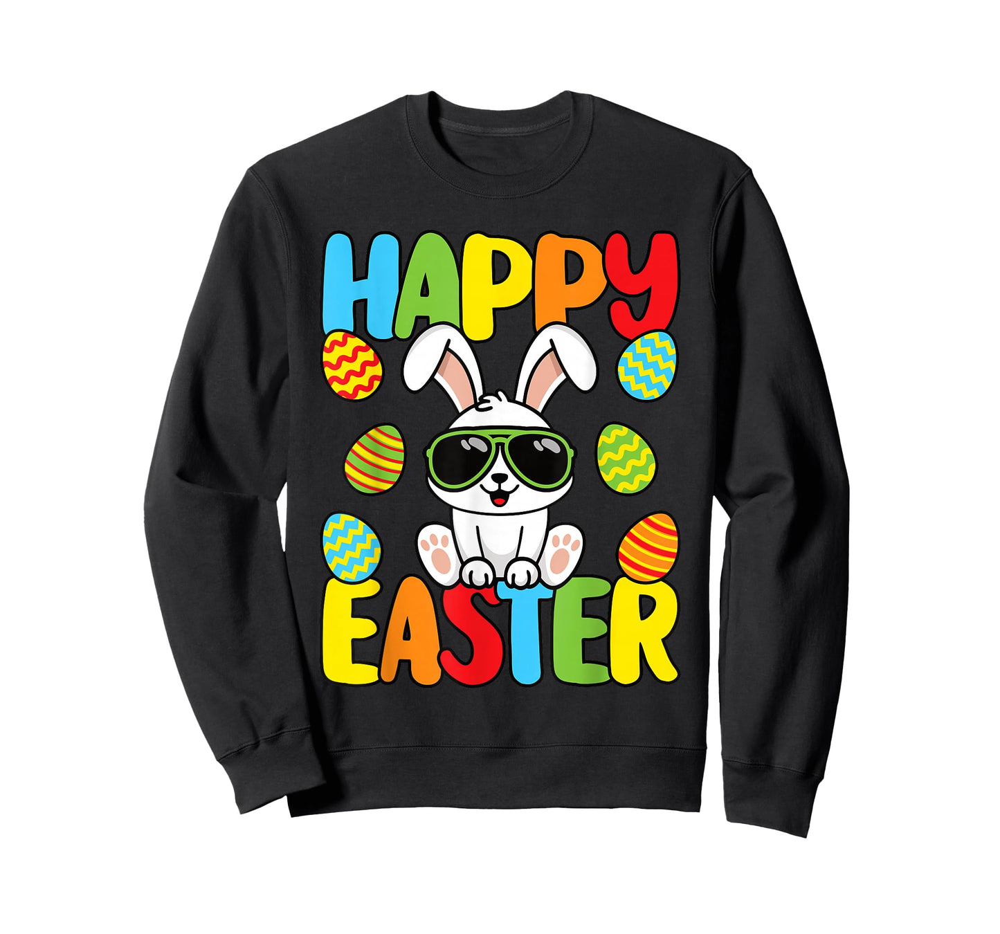 Happy Easter Funny Cool Easter Bunny Men Boys Kids T-Shirt