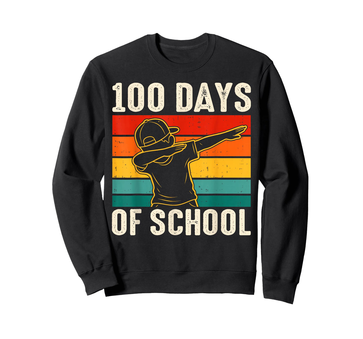 100 Days Bruh Dabbing Boys Funny 100th Day of School Kids T-Shirt