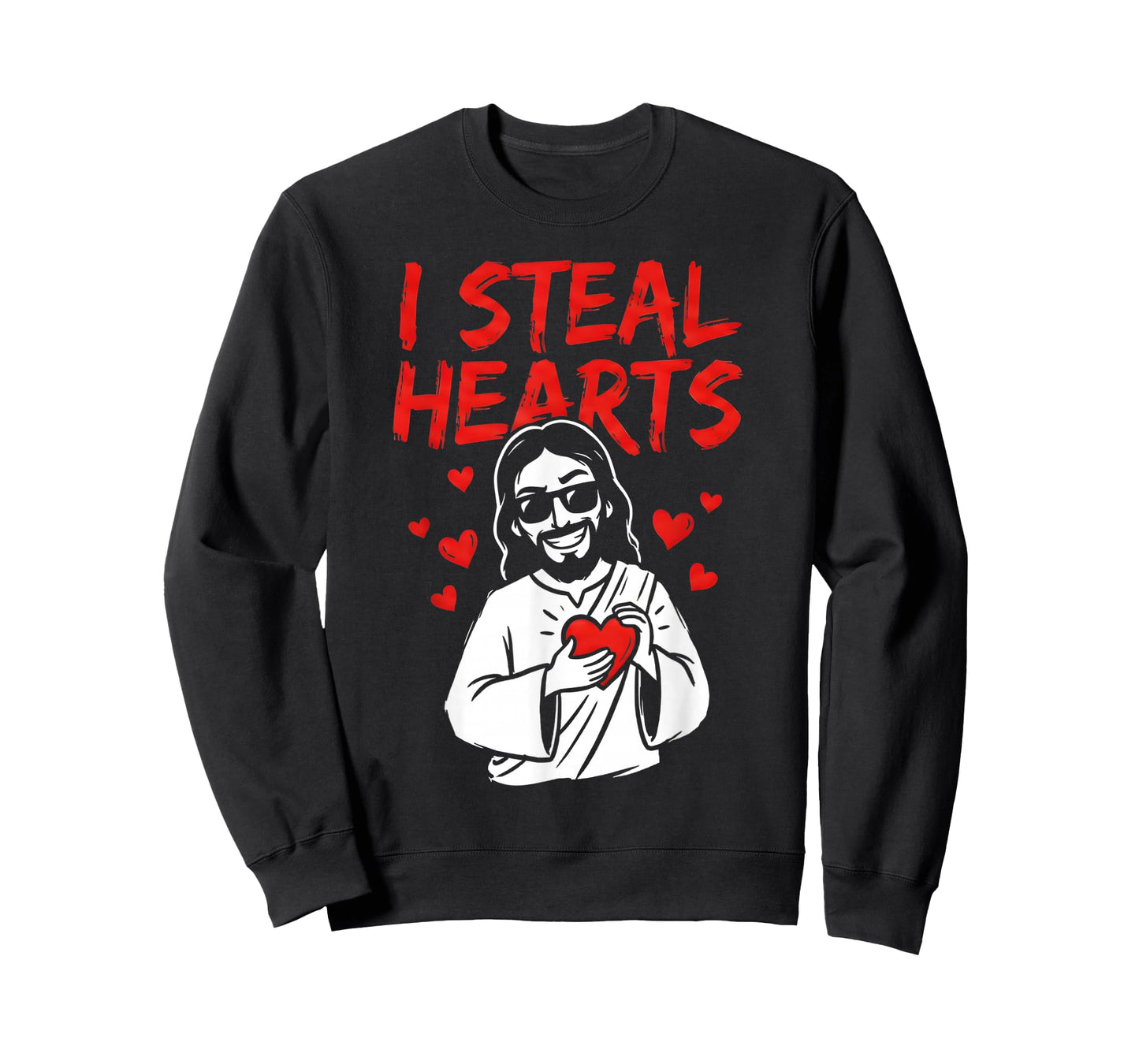 I Steal Hearts Jesus Valentines Day Christian Love Religious T-Shirt