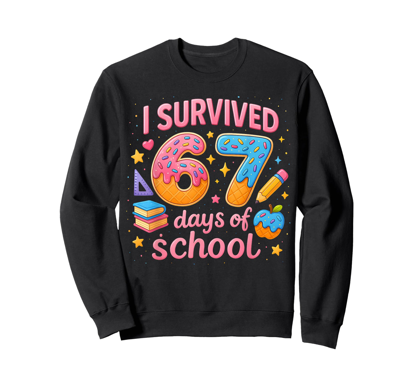 I Survived 67 Days of School Teachers Student Six Seven Meme T-Shirt