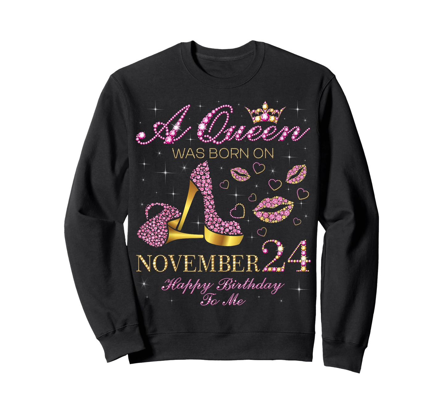 A Queen was Born on November 24 Happy Birthday to Me T-Shirt