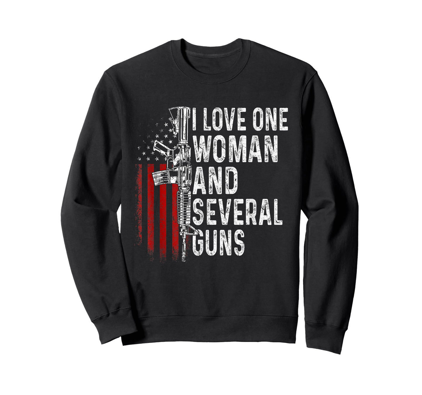 I Love One Woman and Several Guns Funny Husband Gun Lover T-Shirt