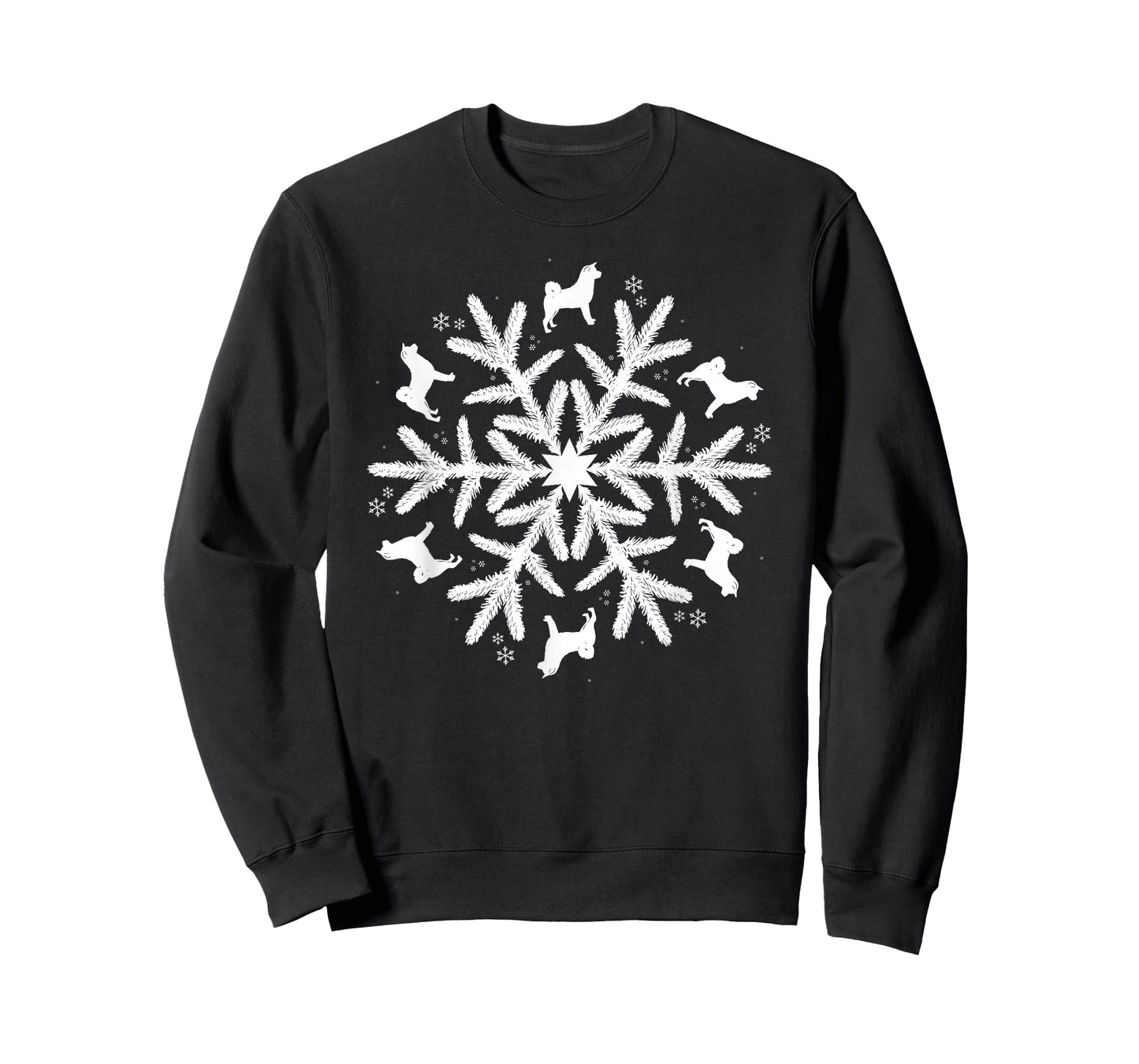 Snowflake Christmas Akita T-Shirt