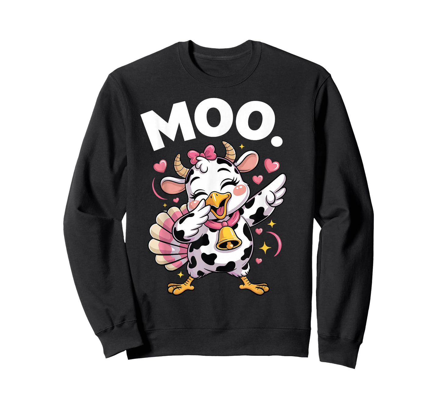Funny Thanksgiving Shirts for Women Dabbing Turkey moo T-Shirt