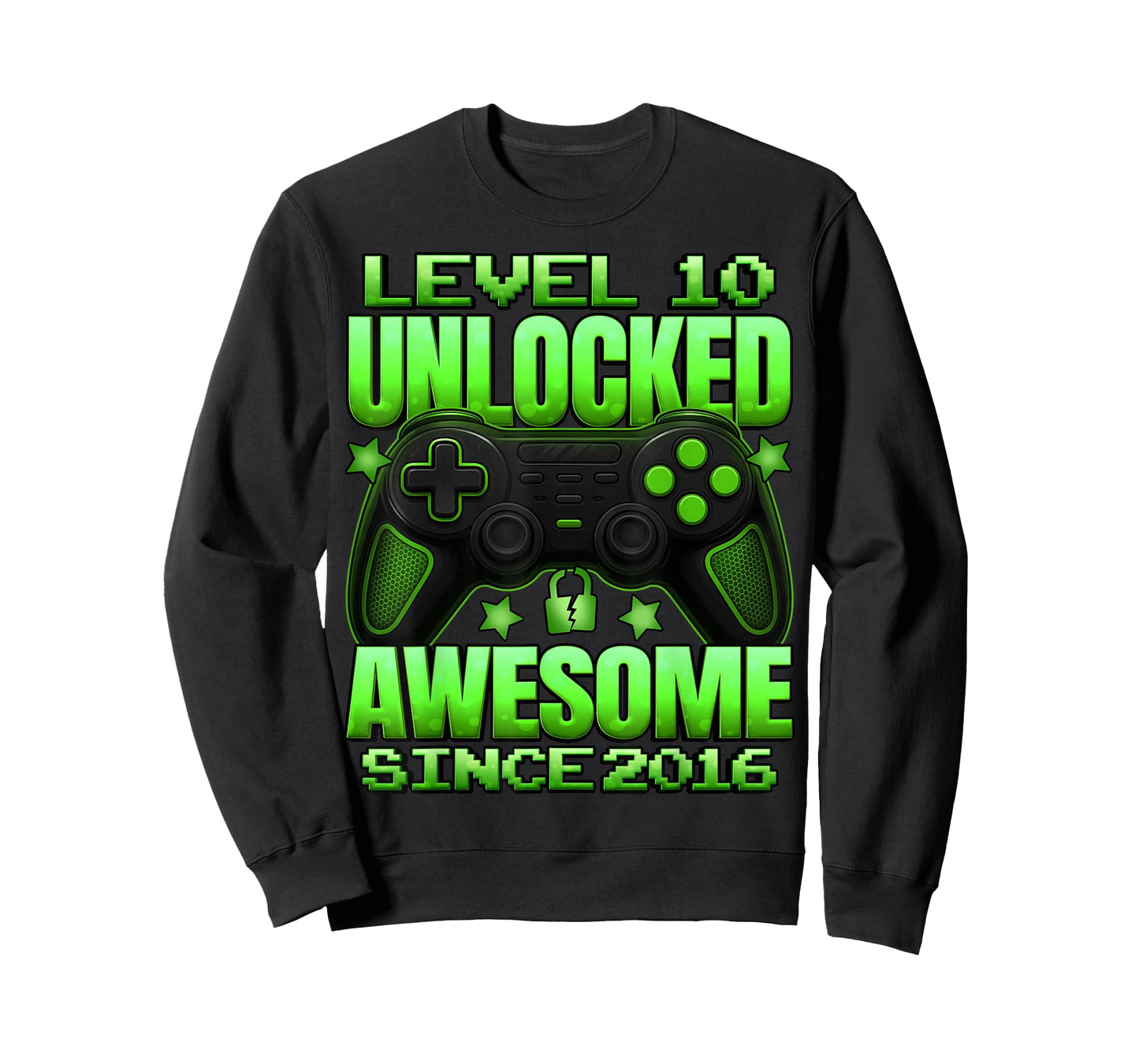 Level 10 Unlocked 10 Year Old Gifts Boys 10th Birthday Boy T-Shirt
