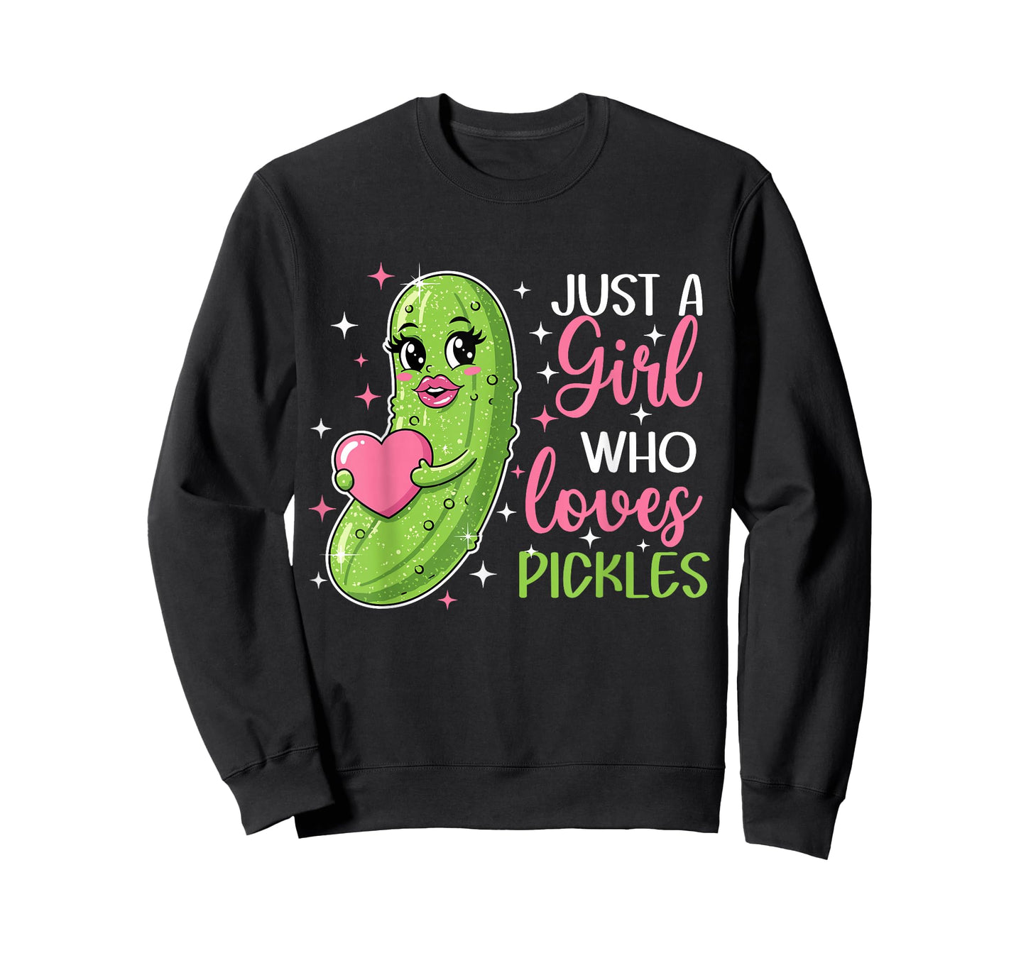 Just a Girl Who Loves Pickles Cute Design for Pickle Lovers T-Shirt