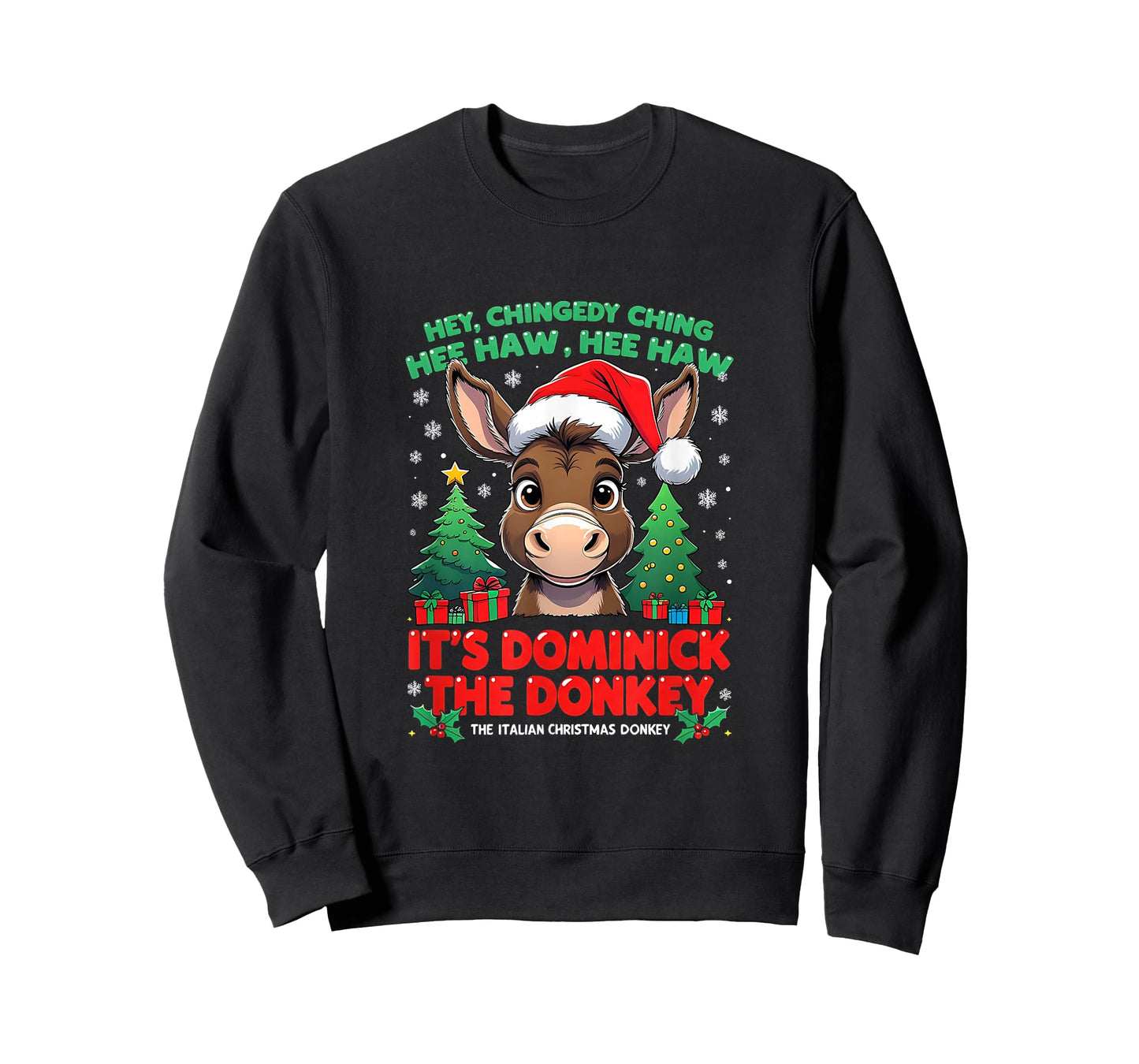 Dominick Donkey Cheer Mi Burrito Sabanero Mexican Christmas T-Shirt