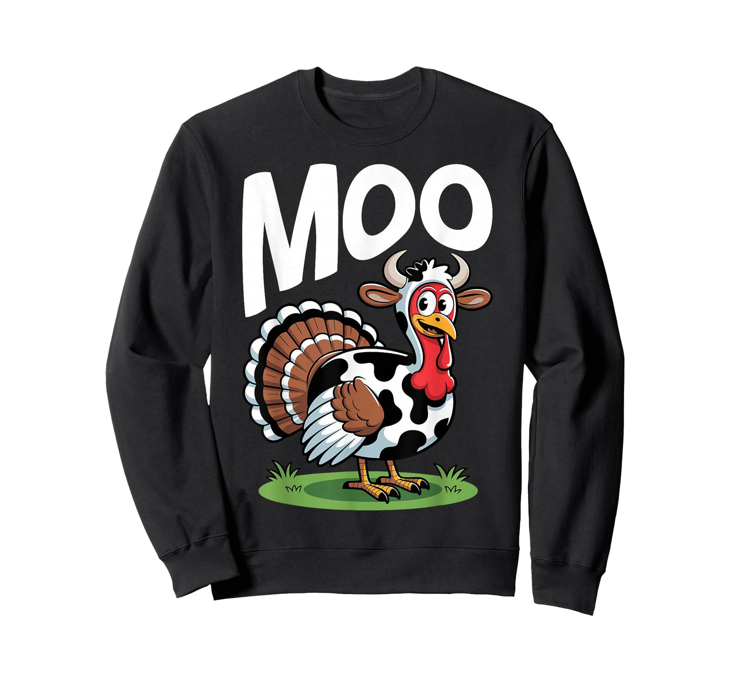 Turkey Moo Funny Thanksgiving Turkey Face Autumn T-Shirt